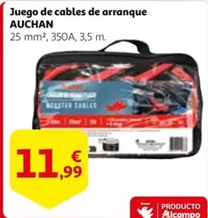 Oferta de Auchan - Juego De Cables De Arranque por 11,99€ en Alcampo