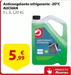 Oferta de Auchan - Anticongelante Refrigerante por 5,99€ en Alcampo