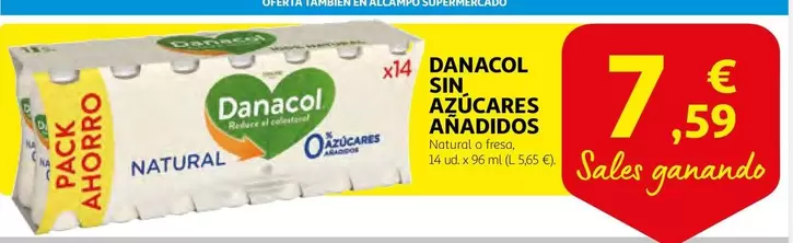 Oferta de Danone - Danacol Sin Azucares Anadidos por 7,59€ en Alcampo