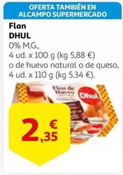 Oferta de Dhul - Flan por 2,35€ en Alcampo