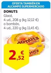 Oferta de Donuts - Glace O Bombon por 2,52€ en Alcampo