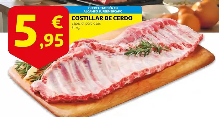 Oferta de Alcampo - Costillar De Cerdo por 5,95€ en Alcampo