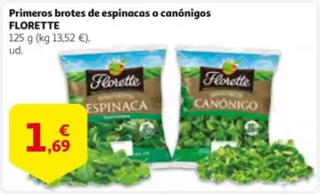 Oferta de Florette - Primeros Brotes De Espinacas O Canónigos por 1,69€ en Alcampo