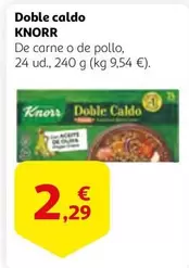 Oferta de Knorr - Doble Caldo por 2,29€ en Alcampo