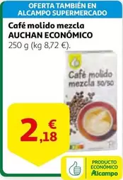 Oferta de Auchan - Café Molido Mezcla Economico por 2,18€ en Alcampo