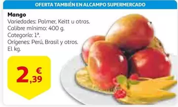 Oferta de Mango - Mango por 2,39€ en Alcampo