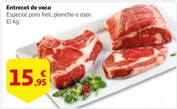 Oferta de Entrecot De Vaca por 15,95€ en Alcampo