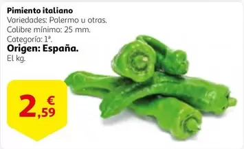 Oferta de Palermo - Pimiento Italiano por 2,59€ en Alcampo