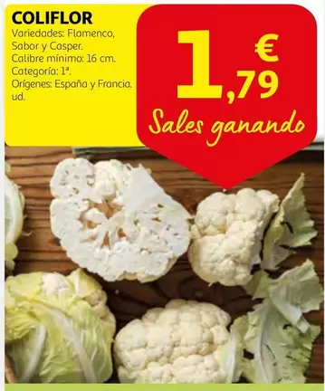 Oferta de España - Coliflor por 1,79€ en Alcampo