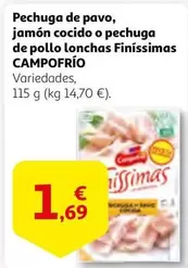 Oferta de Campofrío - Pechuga De Pavo por 1,69€ en Alcampo