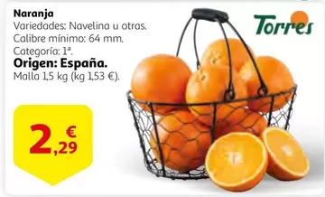 Oferta de Origen - Naranja por 2,29€ en Alcampo