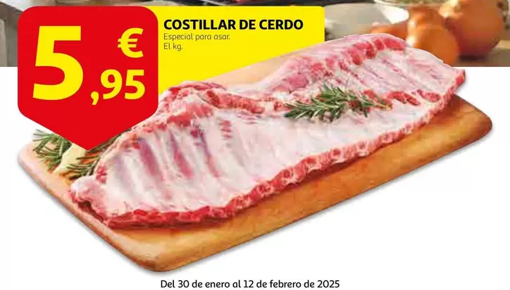 Oferta de Costillar De Cerdo por 5,95€ en Alcampo