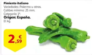 Oferta de Palermo - Pimiento Italiano por 2,59€ en Alcampo