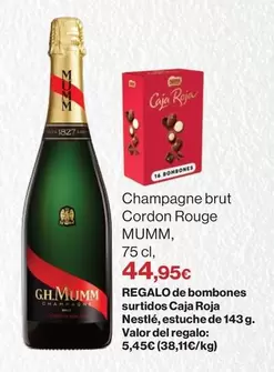 Oferta de Mumm - Champagne Brut Cordon Rouge por 44,95€ en Supercor