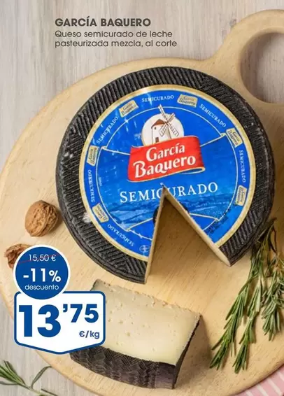 Oferta de García Baquero - Queso Semicurado De Leche Pasteurizada Mezcla por 13,75€ en Supermercados Plaza