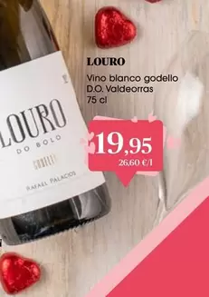 Oferta de Blanco - Vino  Godello D.o. Valdeorras por 19,95€ en Supermercados Plaza