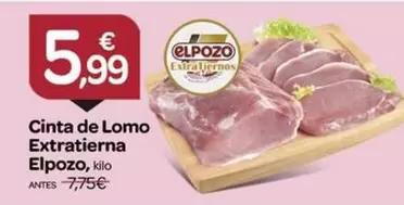 Oferta de Elpozo - Cinta De Lomo Extratierna por 5,99€ en Supermercados El Jamón