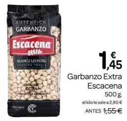 Oferta de Escacena - Garbanzo Extra  por 1,45€ en Supermercados El Jamón