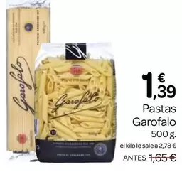 Oferta de Garofalo - Pastas por 1,39€ en Supermercados El Jamón