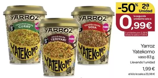 Oferta de Yatekomo - Yarroz por 1,99€ en Supermercados El Jamón