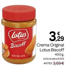 Oferta de Lotus - Crema Original Biscoff por 3,29€ en Supermercados El Jamón