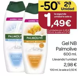 Oferta de Palmolive - Gel NB por 2,98€ en Supermercados El Jamón