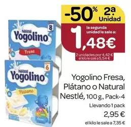 Oferta de Nestlé - Yogolino Fresa por 2,95€ en Supermercados El Jamón