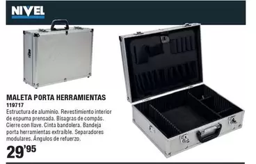 Oferta de Nivel - Maleta Porta Herramientas por 29,95€ en Ferrcash