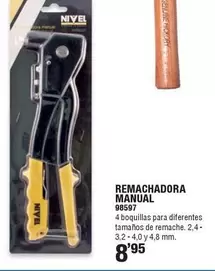 Oferta de Nivel - Remachadora Manual por 8,95€ en Ferrcash