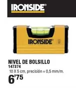 Oferta de Ironside - Nivel De Bolsillo por 6,75€ en Ferrcash