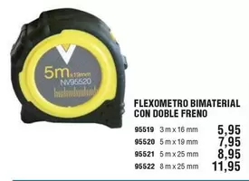 Oferta de Nivel - Flexometro Bimaterial Con Doble Freno por 5,95€ en Ferrcash