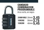 Oferta de Nivel - Candado Combinacion Programable por 3,45€ en Ferrcash