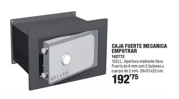 Oferta de Kylate - Caja Fuerte Mecanica Empotrar por 192,75€ en Ferrcash