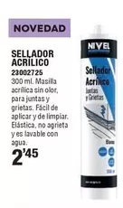 Oferta de Nivel - Sellador Acrilico por 2,45€ en Ferrcash