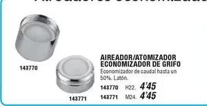 Oferta de Aireador/ Atomizador Economizador De Grifo por 4,45€ en Ferrcash