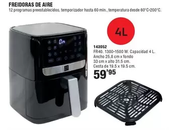 Oferta de Ambit - Freidoras De Aire por 59,95€ en Ferrcash