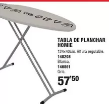 Oferta de Tabla De Planchar Homie por 57,5€ en Ferrcash