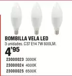 Oferta de Bombilla Vela Led por 4,95€ en Ferrcash