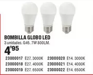 Oferta de Bombilla Globo Led por 4,95€ en Ferrcash