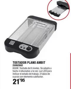 Oferta de Ambit - Tostador Plano por 21,95€ en Ferrcash