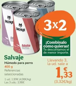 Oferta de Salvaje - Húmedo Para Perro por 1,99€ en Tiendanimal