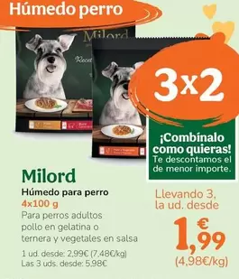 Oferta de Milord - Humedo Para Perro por 2,99€ en Tiendanimal