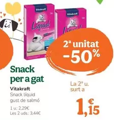 Oferta de Vitakraft - Snack Per A Gat por 2,29€ en Tiendanimal