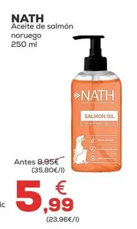 Oferta de Nath - Aceite De Salmon Noruego por 5,99€ en Kiwoko