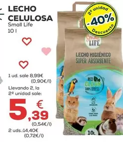 Oferta de Small Life - Lecho Celulosa por 8,99€ en Kiwoko