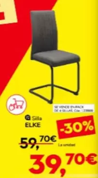 Oferta de Silla por 39,7€ en Conforama