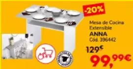 Oferta de Mesa De Cocina Extensible por 99,99€ en Conforama