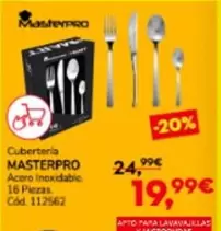 Oferta de Masterpro - Cuberteria por 19,99€ en Conforama