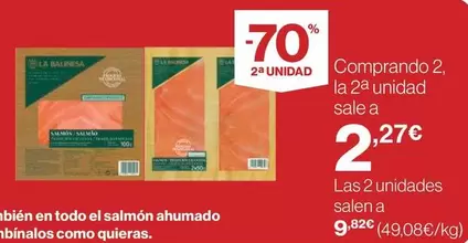 Oferta de La Balinesa - Salmon Ahumado por 9,82€ en Supercor