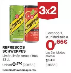 Oferta de Schweppes - Refrescos por 0,97€ en Supercor